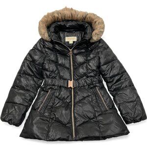 Michael Kors Puffer Removable Hood Winter Coat Jacket Parka Girls Kids 10-12